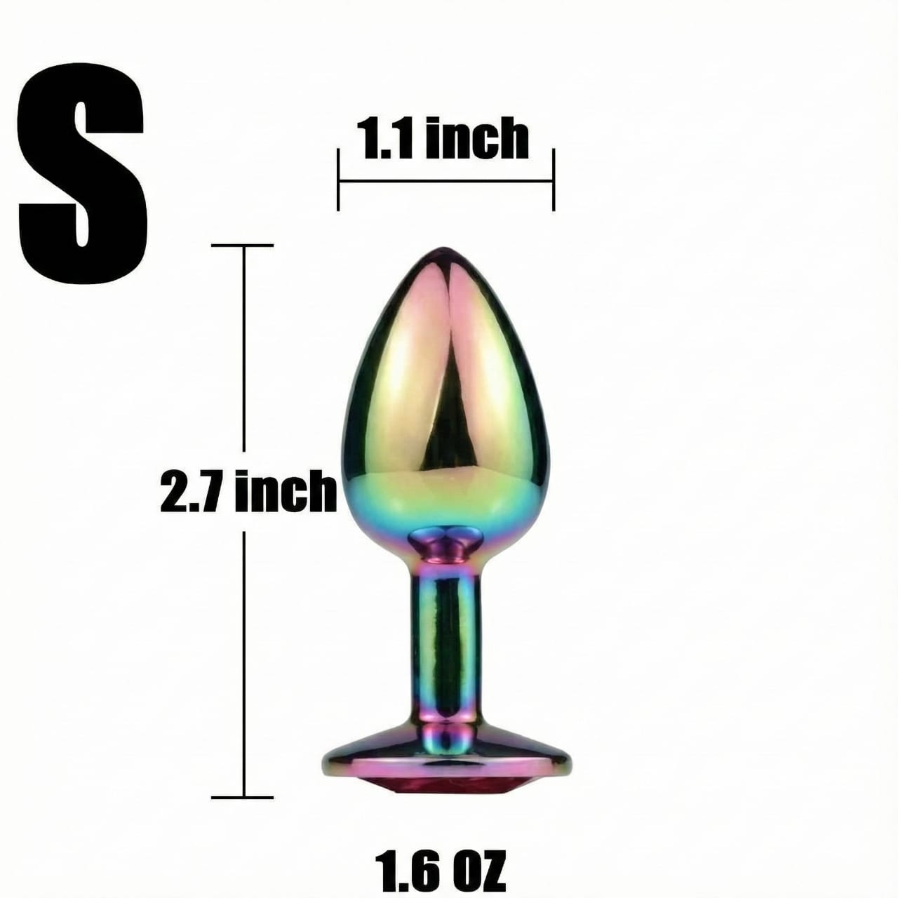 Colorful Small Metal Anal Butt Plug