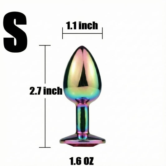 Colorful Small Metal Anal Butt Plug