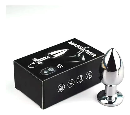 Rechargeable Vibrating Metal Butt Plug