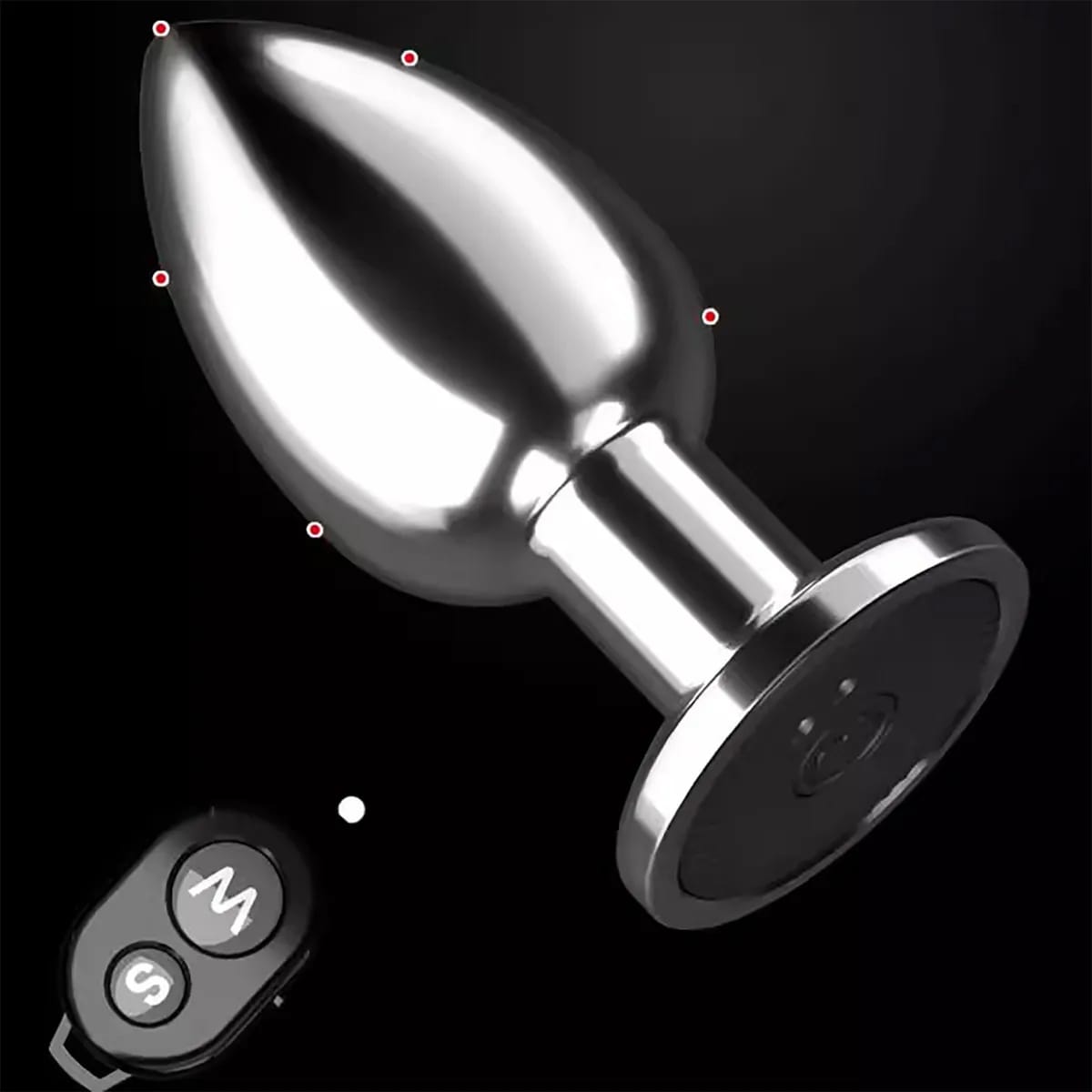 Rechargeable Vibrating Metal Butt Plug