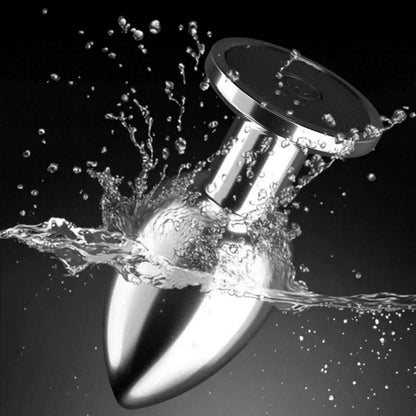 Rechargeable Vibrating Metal Butt Plug