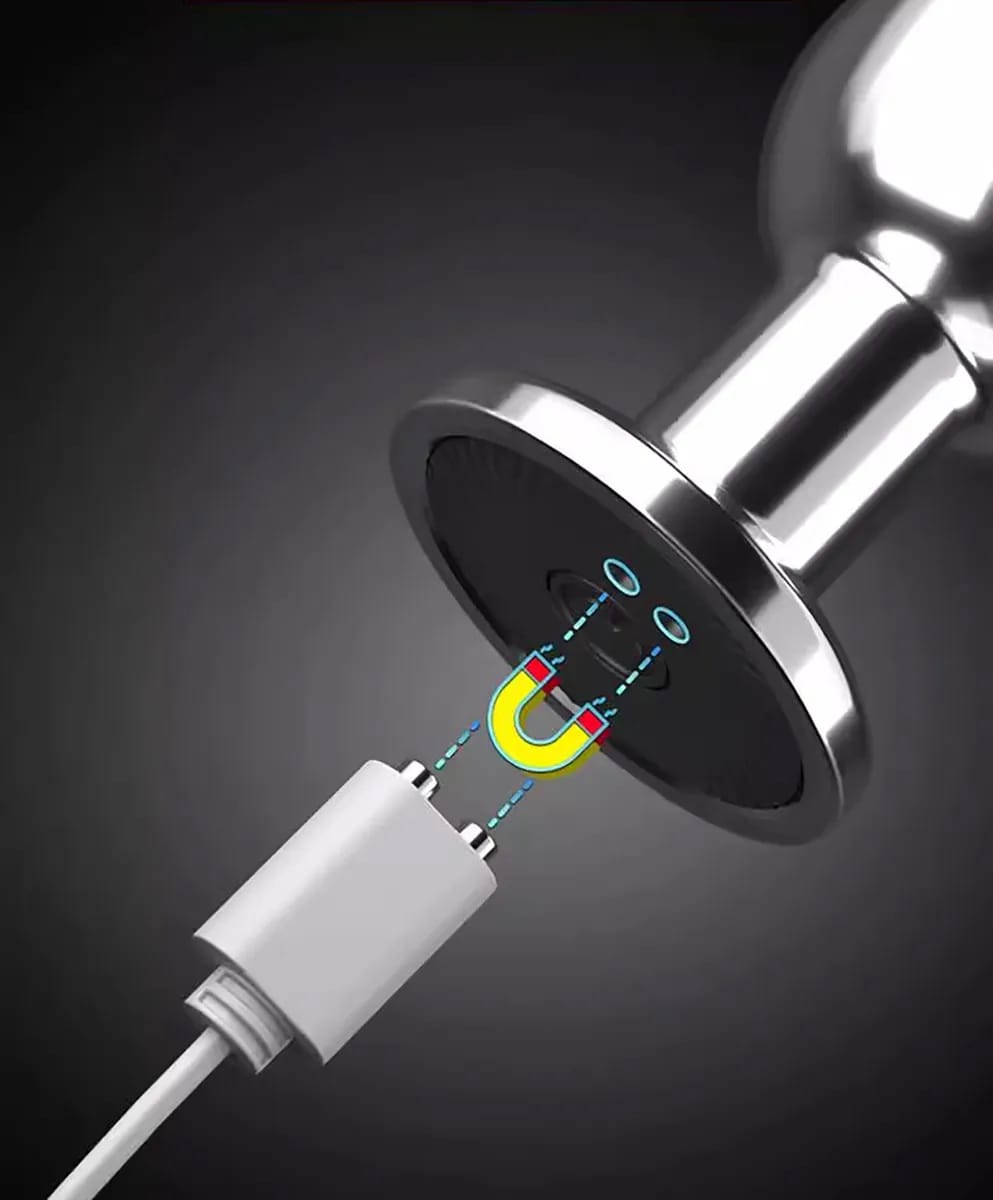 Rechargeable Vibrating Metal Butt Plug