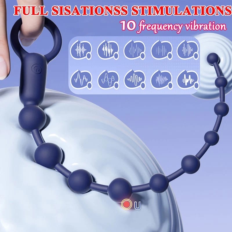 Vibrating Rechargeable Anal Beads