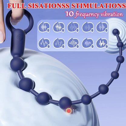 Vibrating Rechargeable Anal Beads