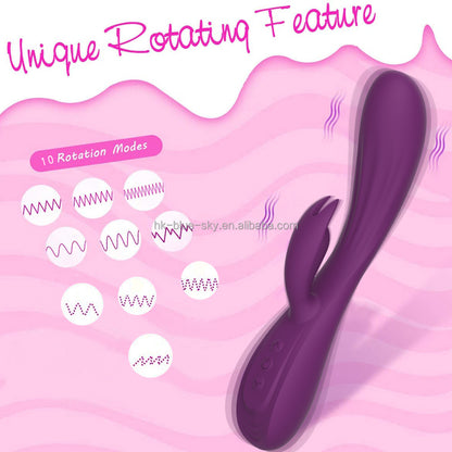 Rechargeable Dual-Action Rabbit Vibrator