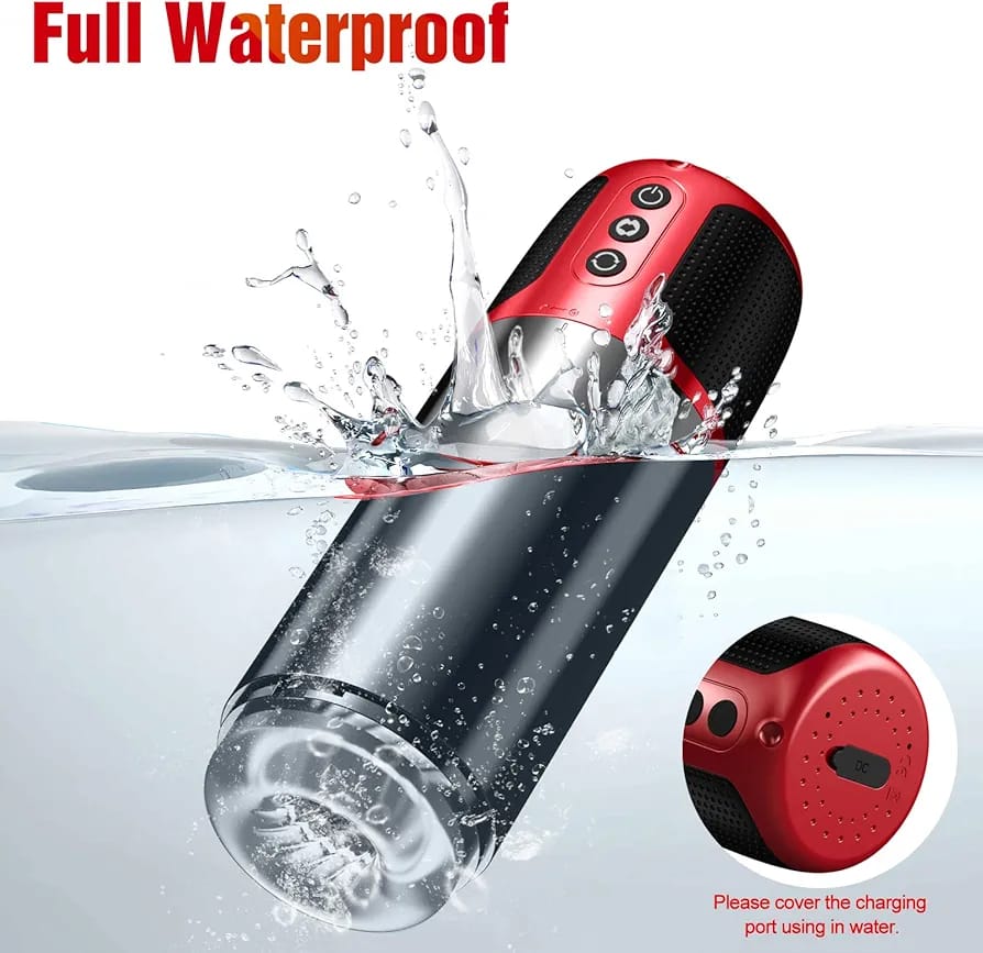 AquaPulse Rechargeable Sucking & Rotating Male Masturbator Cup - Waterproof