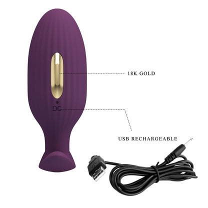 Pretty Love™ Jefferson Electric Shock Rechargeable App Controlled Butt Plug