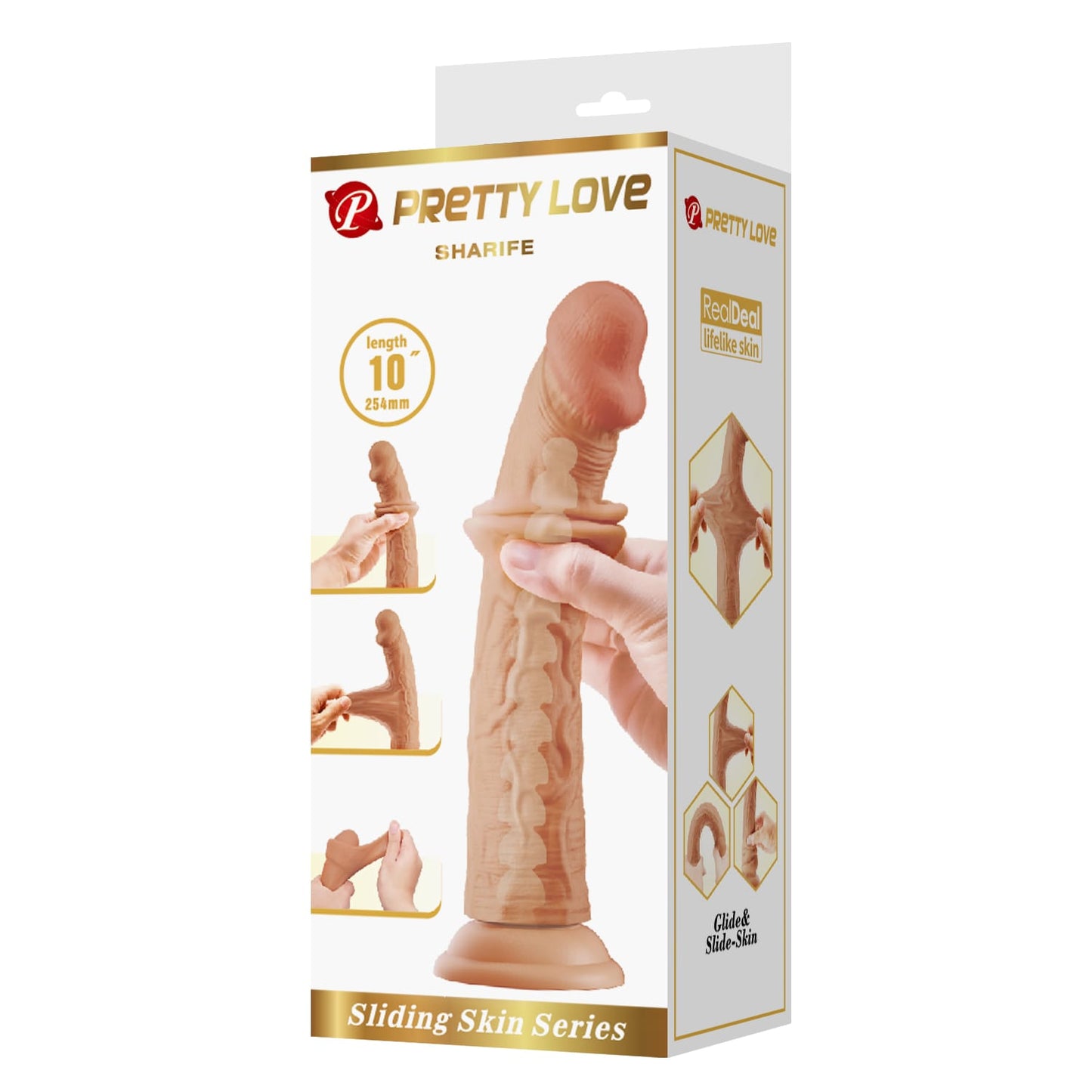 Pretty Love - Sharife Sliding Skin 10" Dildo