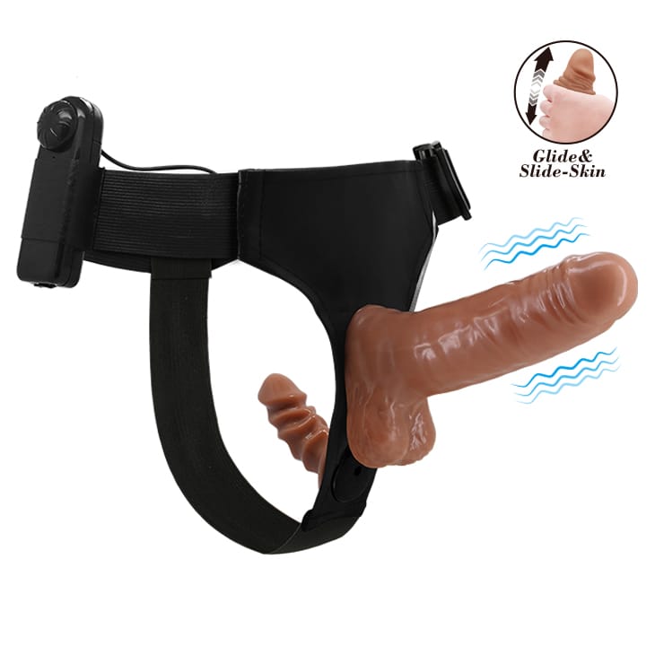 Baile Ultra Passionate Harness - Dual Penis 6.3" Strap On Vibrator