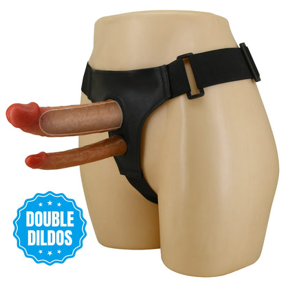 Pretty Love - Keaven 6.9" Double Dildo Hollow Strap On