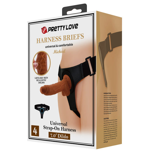 Pretty Love - Micheal 7.0" Lifelike Skin Strap On