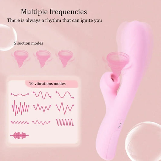 Menglian Sucking Rechargeable Rabbit Vibrator